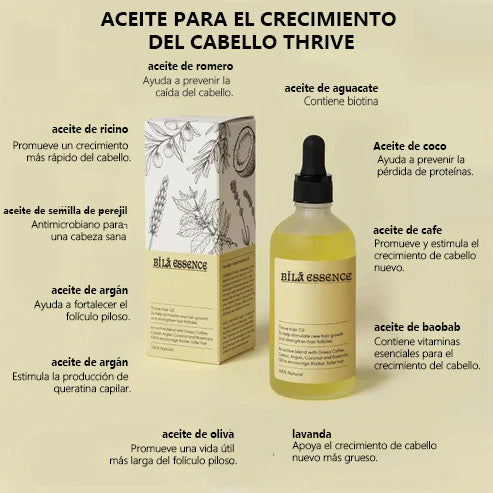 Bǐlā Essence Crecimiento del cabello 100% natural 🌱